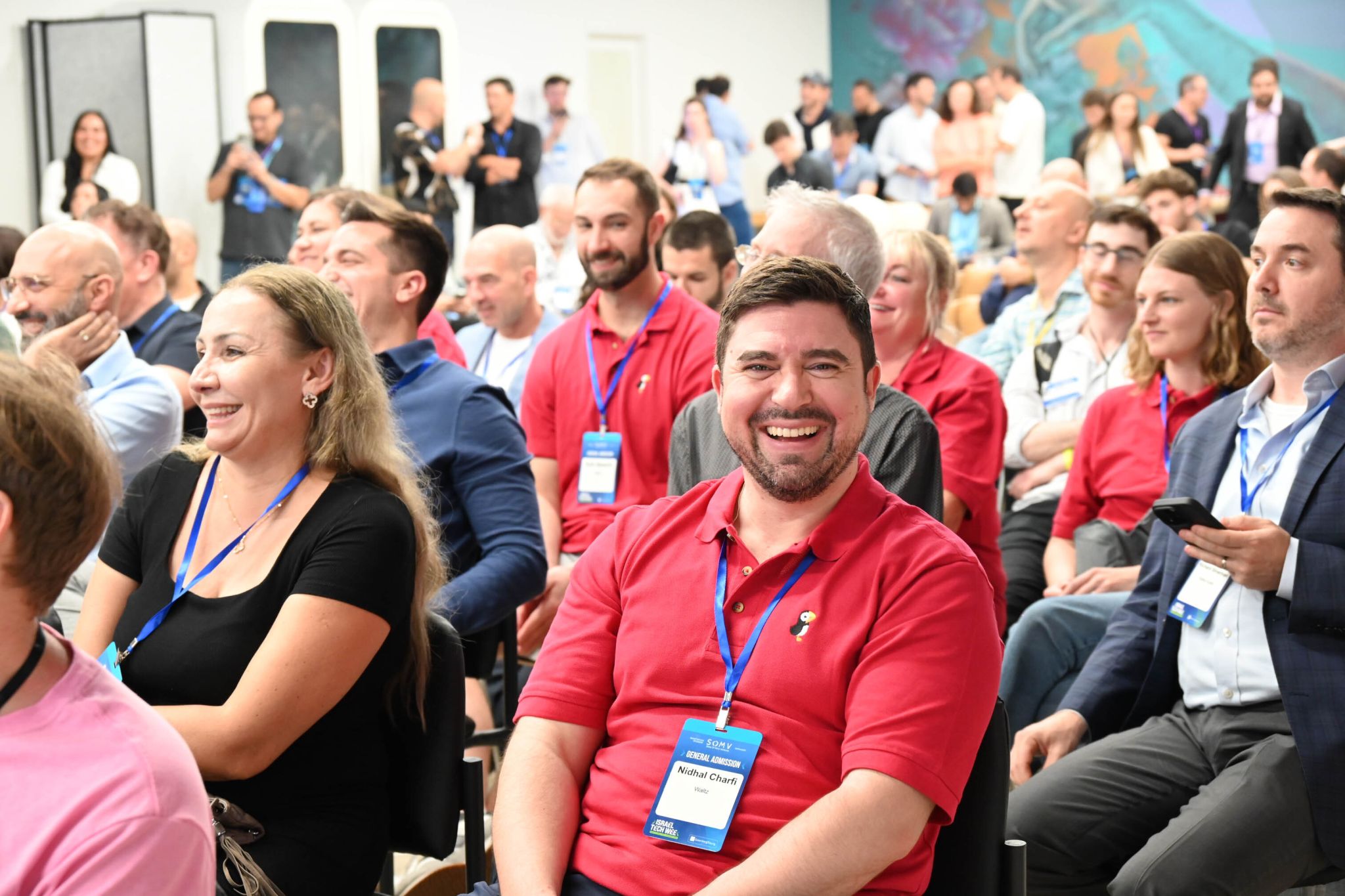 Engaged audience at LAB Miami conference event